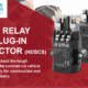Power relay with plug-in connector agriculture and construction