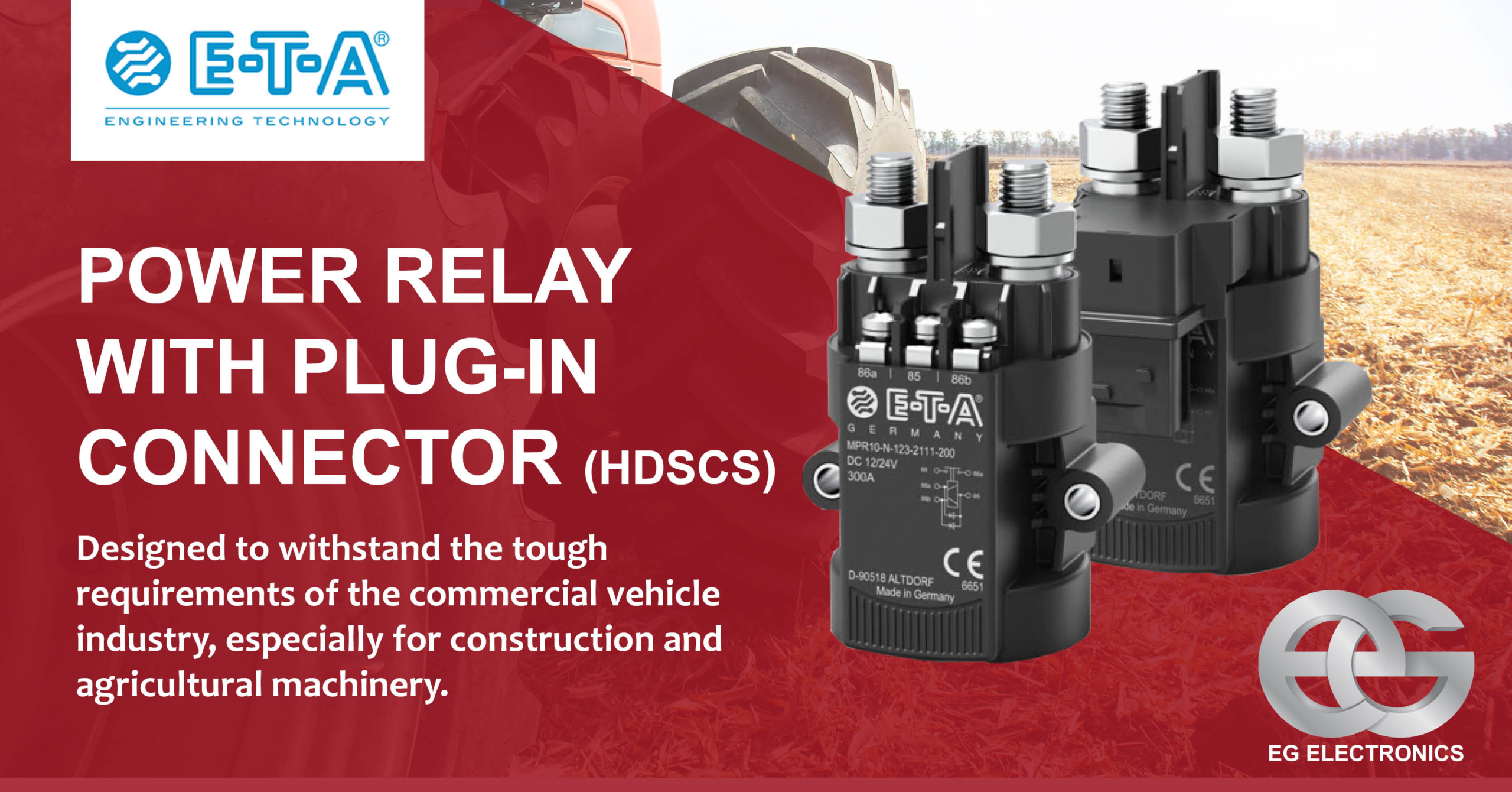 Power Relay with plug-in connector (HDSCS) | E-T-A
